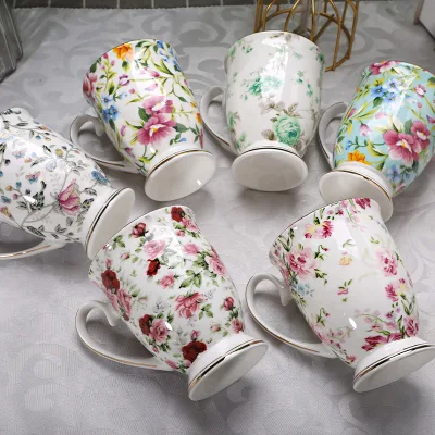 Modern Ceramic Mugs for Premium Coffee Various Styles and Patterns Coffee & Tea Sets for Afternoon Tea