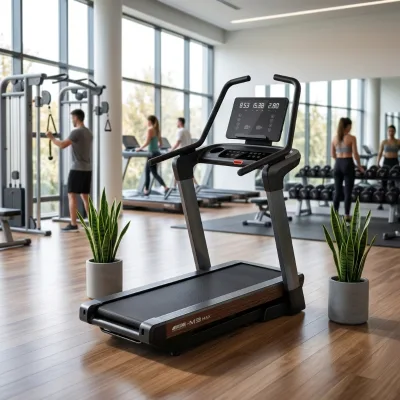 Electric Motorized Treadmill with Lifting Function for Gym Use High Brightness 130kg Weight Capacity Cardio Exercise