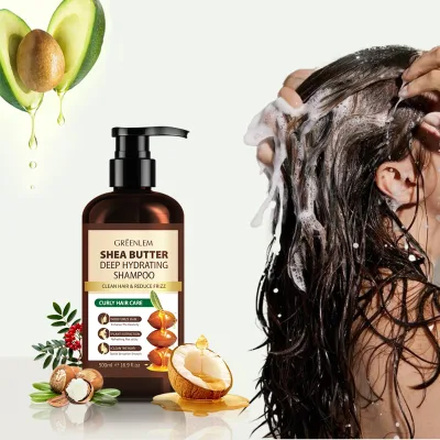 Deep Hydrating Shea Butter Shampoo Repair Dry Damaged Hair Tame Frizz Make Hair Silky Shiny Hair Cleansing Product