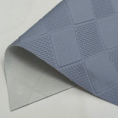 Eco Friendly Soft Embossed Leather 1.1mm Diamond Full Grain Litchi PVC Synthetic Leather for Handbag Wall Decorative Makeup Bag