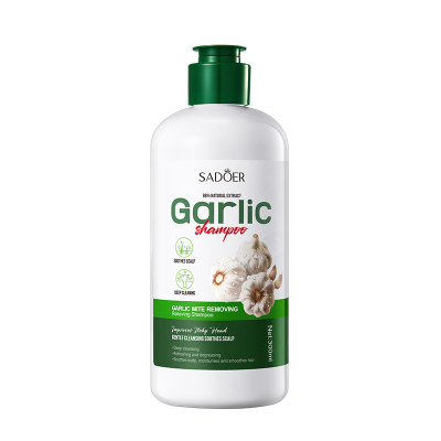 SADOER Natural Extract Shampoo Scalp Cleansing Oil-control Refreshing Nourish Hair Smooth Fluffy Garlic Shampoo