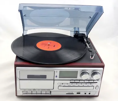 Hot Sale Record Player&Cassette Player&CD Player &Technics Turntable with All in One Vinyl Record Pressing Machine for Home Use