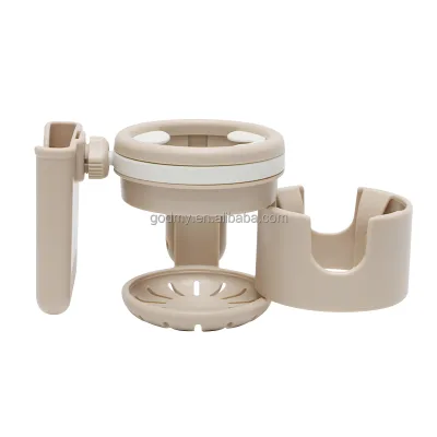 New Design Baby Stroller 360 Degree Rotation 3 1 Cup Phone Holder Polyester Material Customized Brand for Many Kinds