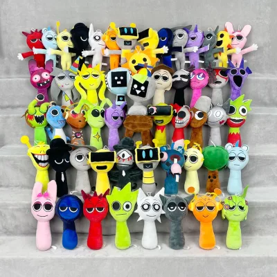 Wholesale New Kawaii Cute Soft Anime Cartoon Stuffed Doll 20cm Peluche Plushie Sprunki Sprinkly Sprunkie Sprunki Plush Toy