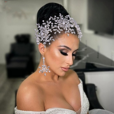 Genya High Quality Unique Crystal Hair Combs Full Diamond Shiny Crystal Hair Combs Elegant Dainty Bridal Accessories