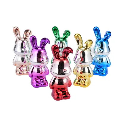 Quick Shipping Rabit Shape Metal Herb Grinder With Drawer Wholesale Creative Gift Grinder Full Plating Herb Grinders