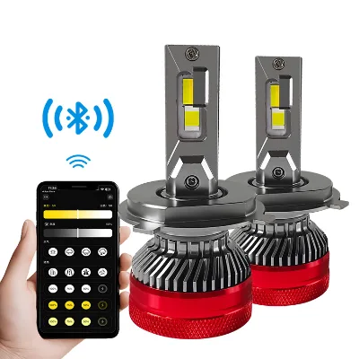 Factory Price High Bright 120W 6000K IP68 H4 H7 Driving Light Auto Led Headlights for Car Truck SMART Control