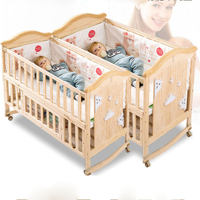 Safty Beautiful Design Playpen Baby Wood Born Pretty Baby Bed/babies Cribs
