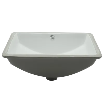 New Design Undermount Rectangular Basin Sink with Polished Interior and White Inside Modern Commercial Use for Kolkata