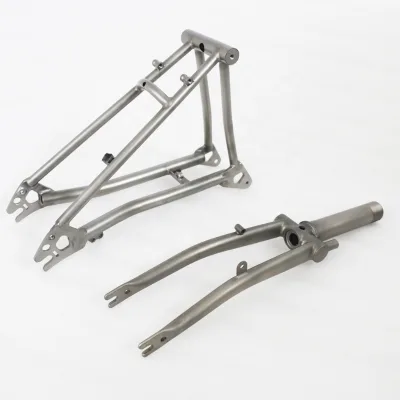 Titanium Front Fork Rear Triangle for Brompton Bike C-Line