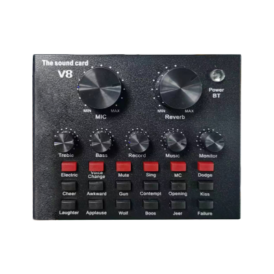 Professional Music Studio Equipment USB Audio Interface Recording Sound Card for Recording Studio