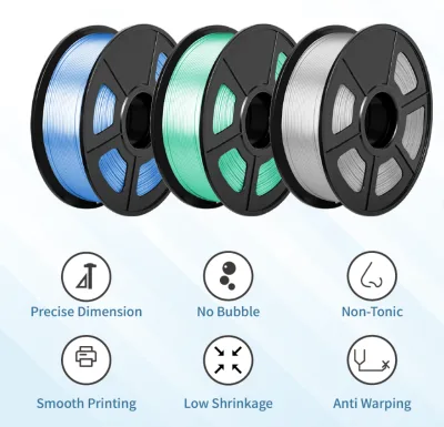 3D Printer Filament Factory Direct, PLA/PETG/ABS Custom Colors OEM Manufacturer 1.75mm 1kg