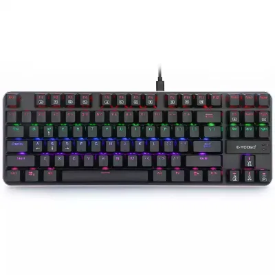 Wholesale 87 Keys Blue Switch Computer Gamer Typewriter Mechanical Keyboard