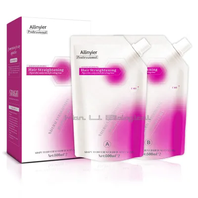 OEM Long-Lasting Styling Keratin Hair Straightening Cream Natural Straightening Cream Hair Styling Cream to Repair Frizz Hair