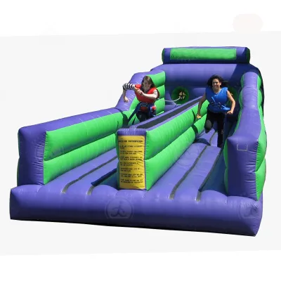 Super Sport Game Inflatable Bungee Run with Two Lane Runway