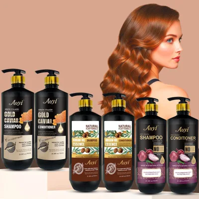 Manufacturer Argan Oil Nourishment Hair Extensions Protein Shampoo Care Anti Dandruff Moisturizing Shampoo and Conditioner Set