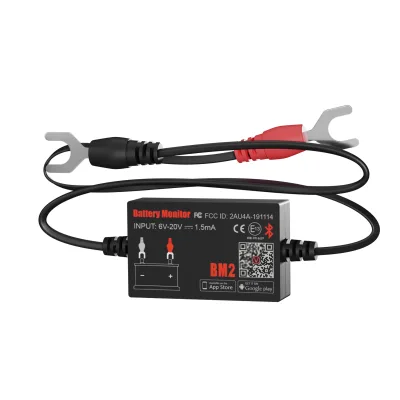 2025 QUICKLYNKS Auto Battery Monitor BM2 Bluetooth 4.0 12V Car Battery Tester Quick Diagnostic Tools