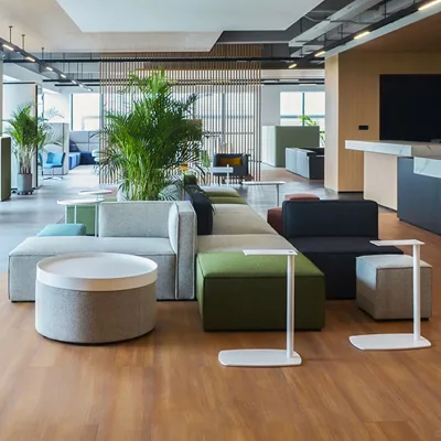 Custom Modular Block Fabric Office Lounge Sofa Freeform Multi-Color Custom Combination Hotel Lobby Airport Waiting OEM ODM | CE