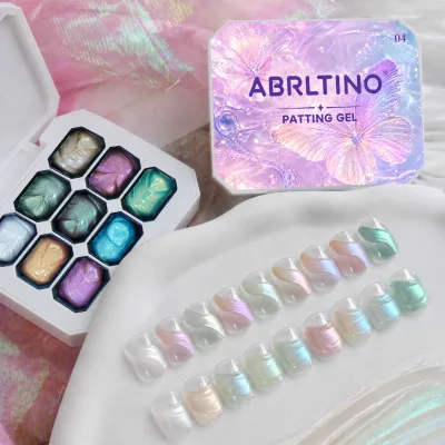 9-grid painting gel, macaron gradient nail polish, for nail salons, with MSDS certification
