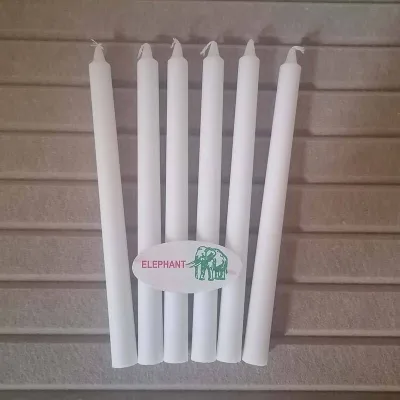 Wholesale 6pcs Bag Cheap Congo 50g 53g Candle White Religious Candles Decorative Candle