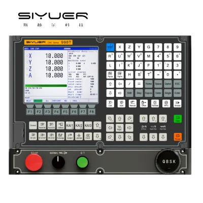 Siyuer 998T 3 Axis CNC Absolute Lathe Controller Used for Lathe Metal Turning Cutting Machine Tools With Servo System Kits