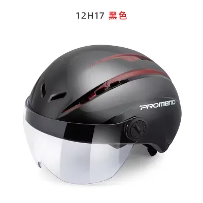 PROMEND Winter Sport Helmet for Road & E-Bike Riding Bicycle Skate Safety Gear with Face Glasses for Motorcycle & Cycling
