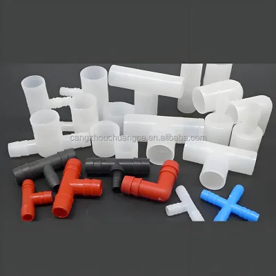 Automatic Chicken Quail Water Line Adaptors 20mm 25mm PVC Water Feeding Line Plastic Tee Elbow Tube Connector