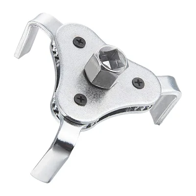 Universal Adjustable Oil Filter Wrench, Heavy Duty Oil Filter Removal Tool with 3 Jaws for Cars, Trucks, Tractor