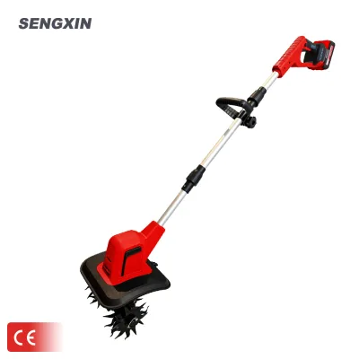 SENGXIN Multi-function Cordless Garden Tiller Cultivator 18V Battery Electric Agricultural Rotary Tiller for Weeder