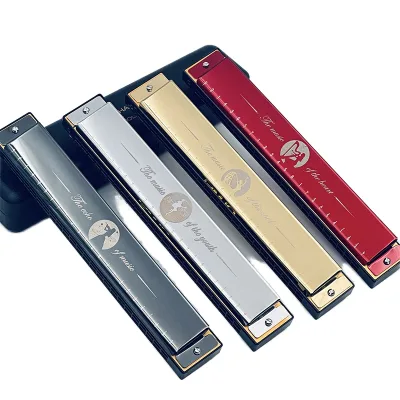 Professional Educational Kids Adult 24 Holes Mouth Organ Harmonica for Sale