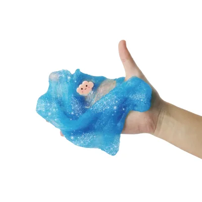 Piano Potato DIY Science EducationToys for Children Educational Eco Friendly Kid Design Blue Slime Toy Set Soft Cloud Slime Kit