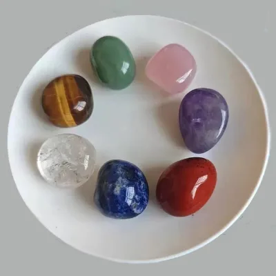 Natural Polished Gemstone Healing Crystals Chakra Set Crystal Tumble