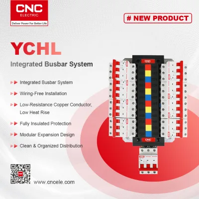 YCHL Integrated Busbar System, Wiring Free Installation, Low Resistance Copper Conductor, Fully Insulated Modular Bus Bar