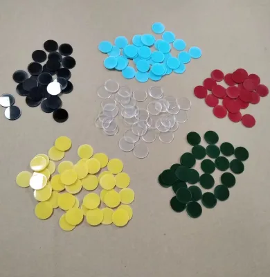 Hot Sale  Colorful 13.5-14mm Transparent Crystal Cue Tip Layer Mat/Pad
