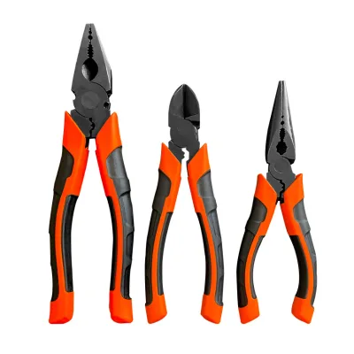 Hand Tools CRV Plier PVC Handle Insulated Combination Pliers