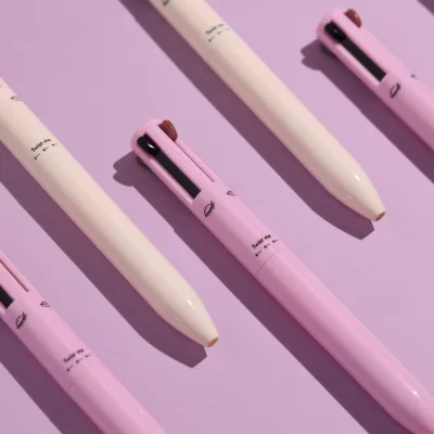 4 in 1 Makeup Pen Refillable Makeup Pen for Easy Travel Portable Makeup Set With Colored Eyeliner Brow Lip Liner Highlighter