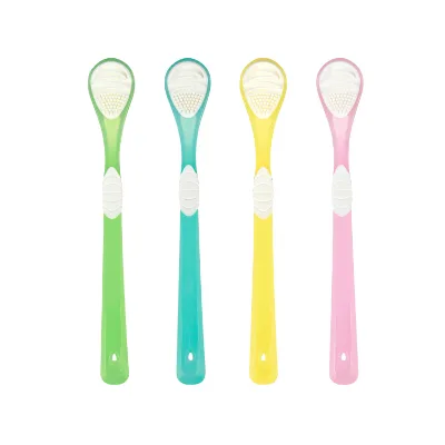 Wholesale Oral Hygiene Plastic Cleaning Brush Tongue Scraper Cleaner Tongue Cleaner