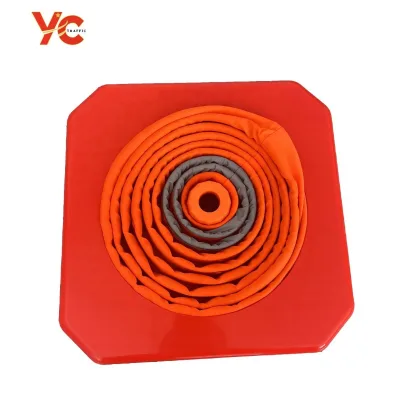 700mm LED Reflective Fabric Multi-Color Collapsible Traffic Safety Cone with Durable Design for Outdoor Use