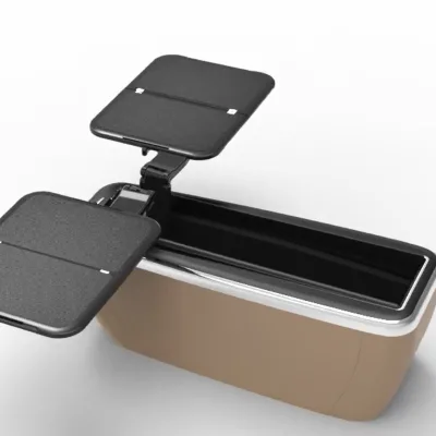 Upgrading Electric Car Armrest Foldable Table Center Seat Armrest Car Interior Modification