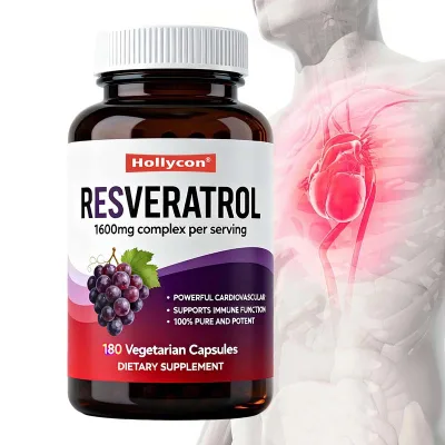 Private Label OEM Antioxidant Supplement Supports Joint Health Immune Function and Healthy Digestion Resveratrol Capsules