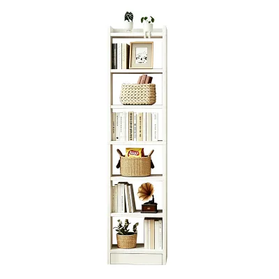 7 Tier Shelf Display Bookshelf Bookcase Storage White Rack Wooden Shelving Bookshelf