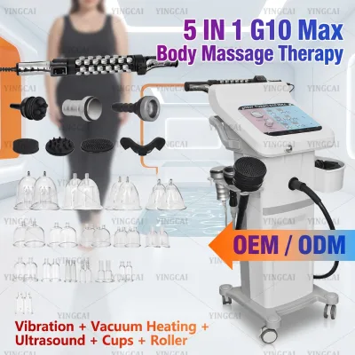 OEM ODM G5 Massager Roller 5 in 1 Cupping Buttock Lifting & Breast Enlargement Slimroller Vibrating G10 Body Massage Equipment