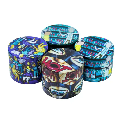 Custom Logo Full Print Smoking Herb Grinder Spice Grinder Smoking Accessory