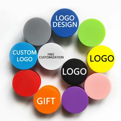 Custom Promotional Business Gift DIY Phone Socket Grip ABS Material Mobile Holder with Griptok -ups and Logo