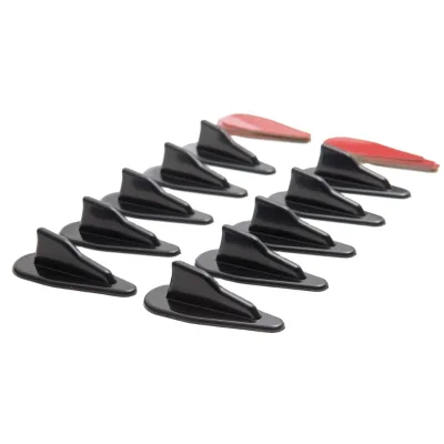 Automobile Accessories ABS Rear Roof Spoiler Universal Car Carbon Fiber Rear Wing Roof Shark Fin Tail 10pcs/bag