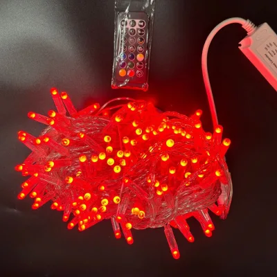 Crystal RGB LED String Light 10m 100LEDs IP66 Rated for Outdoor Use