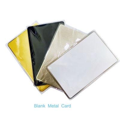 China Professional Card Manufacturers Supply Credit Card Size Brush  Metal Bank Credit Card With Chip Slot Metal Business Card
