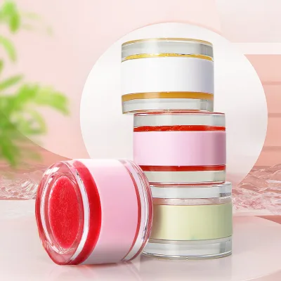 Private Label Black Lipmask Korean Jelly Glitter Lips Exfoliator Beauty Sleep Lip Mask