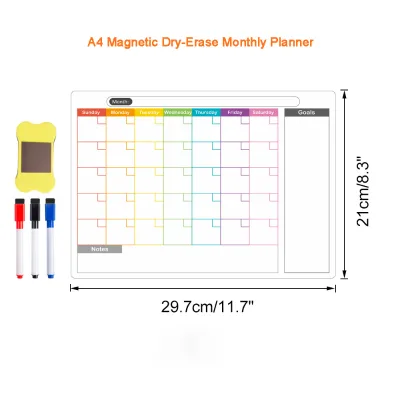 GemFully hot style competitive price the happy planner price monthly calendar whiteboard magnetic customisable calendars
