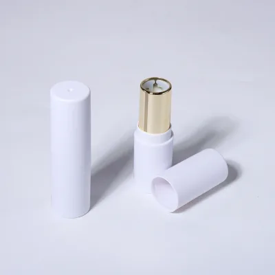Recyclable 5ml Plastic Lipstick Tubes Hot Stamped Empty Cosmetic Packaging with Screen Printing Cream Lip Use-Hot Selling